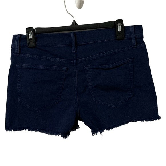 LOFT Cut Off Raw Hem Shorts Dark Blue Navy Size 26 - Picture 1 of 7